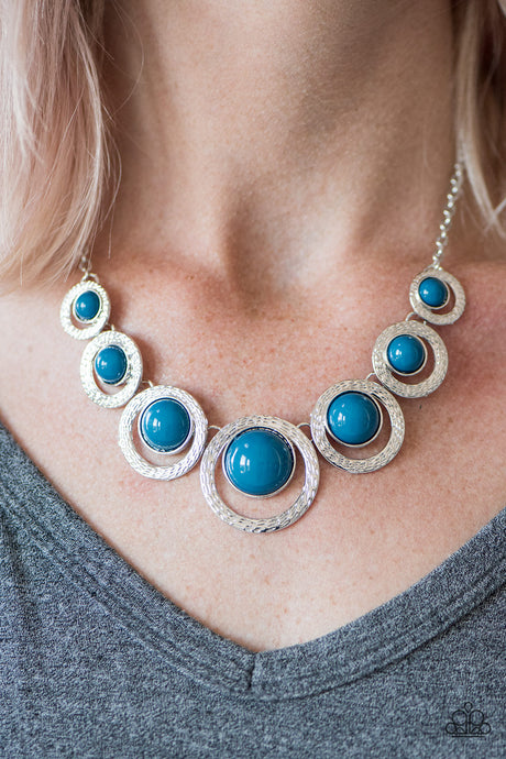 Paparazzi ~ Jungle River ~ Blue Necklace Set
