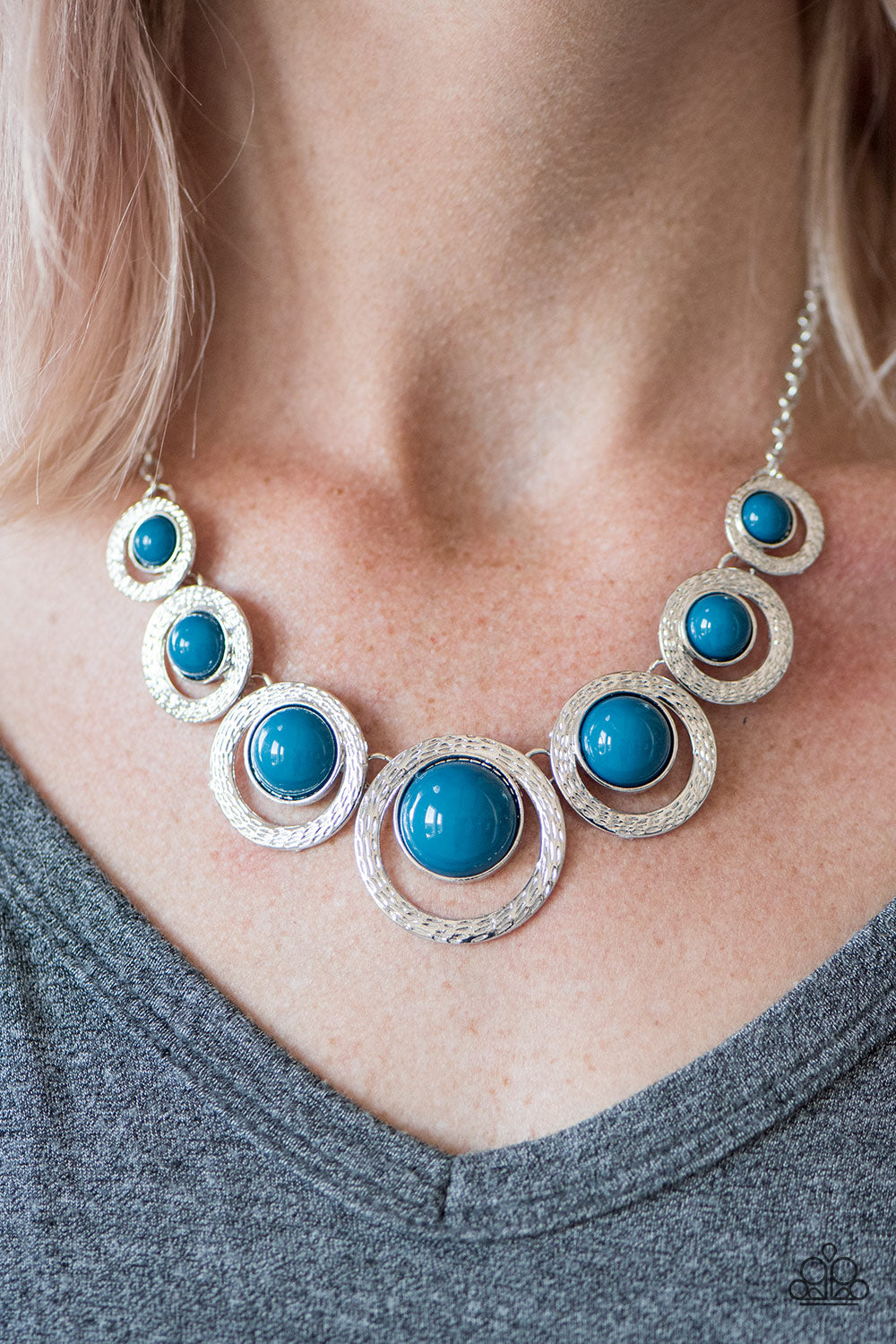 Paparazzi ~ Jungle River ~ Blue Necklace Set