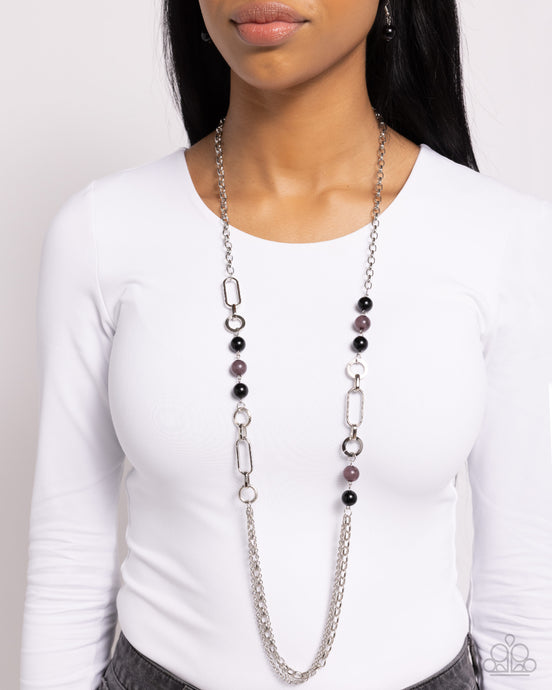 Paparazzi ~ CACHE Me Out ~ Black Necklace Set