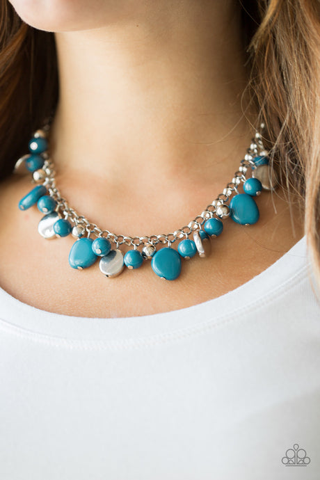 Paparazzi ~ Flirtatiously Florida ~ Blue Necklace Set