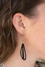 Load image into Gallery viewer, Paparazzi ~ Catwalk Queen ~ Black Seed Bead Necklace Set - Klassy Jewelz Boutique