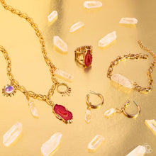Load image into Gallery viewer, Paparazzi ~ Simply Santa Fe ~ Fashion Fix Complete Trend Blend ~ Pink and Gold Necklace Set