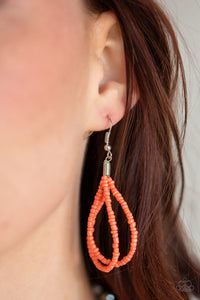 Paparazzi ~ The Great Outback ~ Orange Seed Bead Necklace Set - Klassy Jewelz Boutique