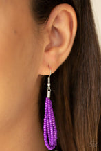 Load image into Gallery viewer, Paparazzi ~ The Great Outback ~ Purple Seed Bead Necklace Set