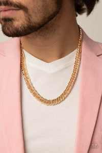 Paparazzi ~ Urban Uppercut ~ Men's Gold Urban Chain