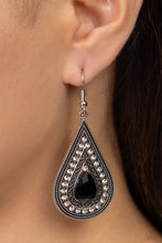 Load image into Gallery viewer, Paparazzi ~ Metro Masquerade ~ Black Earrings
