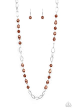 Load image into Gallery viewer, Paparazzi ~ Tea Party Tango ~ Brown Necklace Set