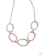 Load image into Gallery viewer, Paparazzi ~ Gritty Go-Getter ~ Rose Gold Necklace Set