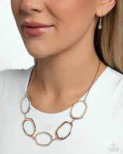 Load image into Gallery viewer, Paparazzi ~ Gritty Go-Getter ~ Rose Gold Necklace Set