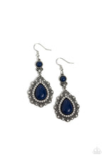 Load image into Gallery viewer, Paparazzi ~ Palace Bribe ~ Blue Earrings