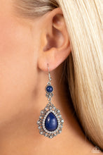 Load image into Gallery viewer, Paparazzi ~ Palace Bribe ~ Blue Earrings