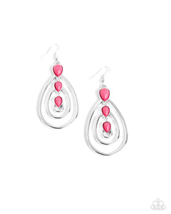 Paparazzi ~ Sweat and TIERS ~ Pink Earrings