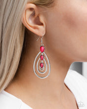 Load image into Gallery viewer, Paparazzi ~ Sweat and TIERS ~ Pink Earrings