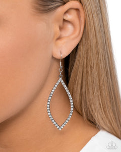 Paparazzi ~ Prosperous Prospects ~ White Earrings