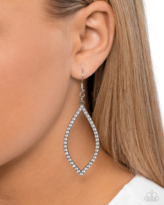 Paparazzi ~ Prosperous Prospects ~ White Earrings