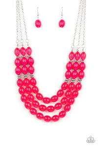 Paparazzi ~ Coastal Cruise ~ Pink Necklace Set
