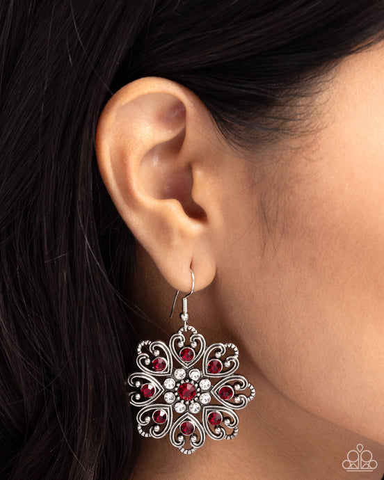 Paparazzi ~ Garden of Love ~ Red Earrings