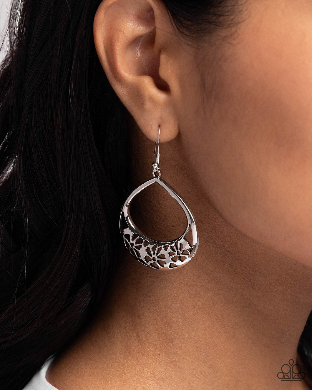 Paparazzi ~ Island Ambrosia ~ Silver Earrings