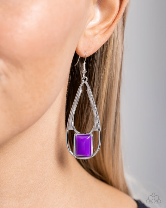 Paparazzi ~ Adventure Story ~ Purple Earrings