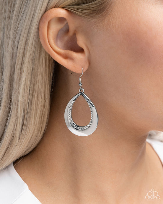 Paparazzi ~ Inner Iridescence ~ White Earrings