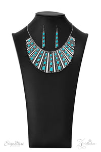 Paparazzi ~ "The Ebony" ~ZI  Collection ~ Turquoise Necklace Set