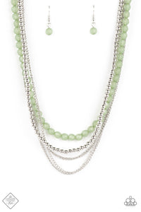 Paparazzi ~ Boardwalk Babe ~ Green Necklace Set (Fashion Fix Exclusive)