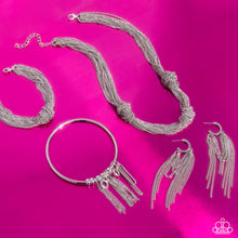 Load image into Gallery viewer, Paparazzi ~ Magnificent Musings ~ Fashion Fix Complete Trend Blend ~ Silver Necklace Set