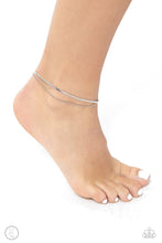 Load image into Gallery viewer, Paparazzi ~ Glistening Gauge ~ Silver Anklet