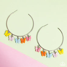 Load image into Gallery viewer, Paparazzi ~ Bemusing Butterflies ~ Multi Hoop Earrings