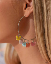 Load image into Gallery viewer, Paparazzi ~ Bemusing Butterflies ~ Multi Hoop Earrings