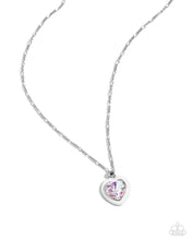 Load image into Gallery viewer, Paparazzi ~ Heartfelt Hope ~ White Heart Pendant Necklace Set