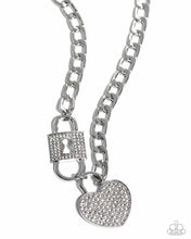 Load image into Gallery viewer, Paparazzi ~ Lock Up Your Love ~ White Necklace Set