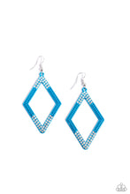 Load image into Gallery viewer, Paparazzi ~ Eloquently Edgy ~ Blue Earrings