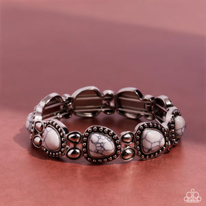 Paparazzi ~ Harmonious Headliner ~ White Bracelet