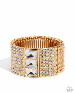 Paparazzi ~ Dramatic Diva ~ Gold Bracelet