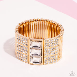 Paparazzi ~ Dramatic Diva ~ Gold Bracelet