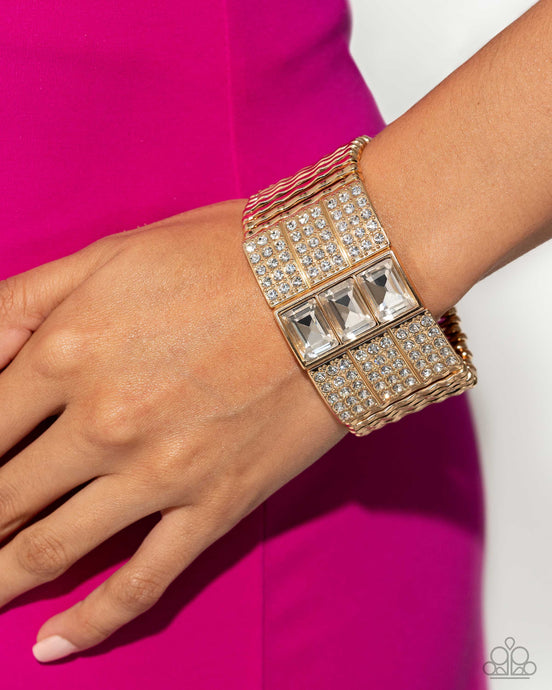 Paparazzi ~ Dramatic Diva ~ Gold Bracelet