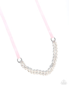 Paparazzi ~ Honorable Haute ~ Pink Pearl Necklace Set