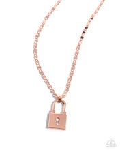 Load image into Gallery viewer, Paparazzi ~ Locked Lesson ~ Copper Necklace Set