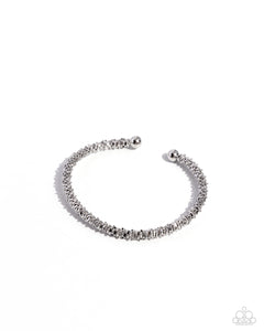 Paparazzi ~ Twisted Trenchant ~ Silver Bangle-like Cuff Bracelet
