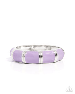 Paparazzi ~ Pearlized Promise ~ Purple Bracelet with Hinged Closure