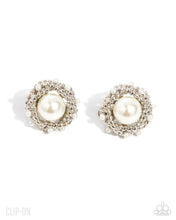 Load image into Gallery viewer, Paparazzi ~ Pearl Podium ~ White Pearl Clip-On Earrings
