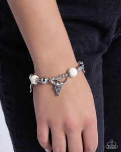 Paparazzi ~ Western Welcome ~ White Charm Bracelet