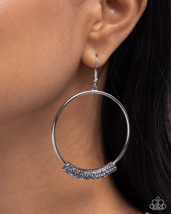 Paparazzi ~ Sassy Story ~ Silver Earrings