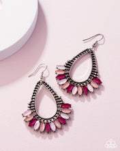 Load image into Gallery viewer, Paparazzi ~ Pronged Pattern ~ Pink Earrings