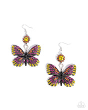 Load image into Gallery viewer, Paparazzi ~ Fluttering Feature ~ Pink Earrings
