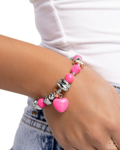 Load image into Gallery viewer, Paparazzi ~ Adorably Asymmetrical ~ Pink Bracelet