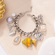 Load image into Gallery viewer, Paparazzi ~ Fish Frenzy ~ Orange Charm Bracelet
