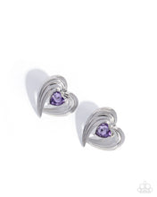 Load image into Gallery viewer, Paparazzi ~ Daring Damsel ~ Purple Post Earrings