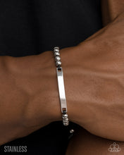 Load image into Gallery viewer, Paparazzi ~ Generous Grit ~ Men's Silver Urban Bracelet
